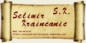 Selimir Krainčanić vizit kartica